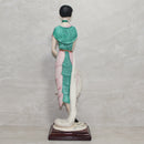 Giuseppe Armani Figurine: Lady with Fan Green Dress 0387-C