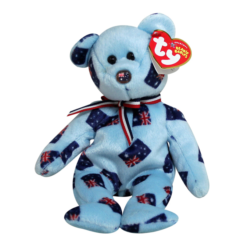 Ty Beanie Baby: Starry the Bear flag Nose - Australia Exclusive