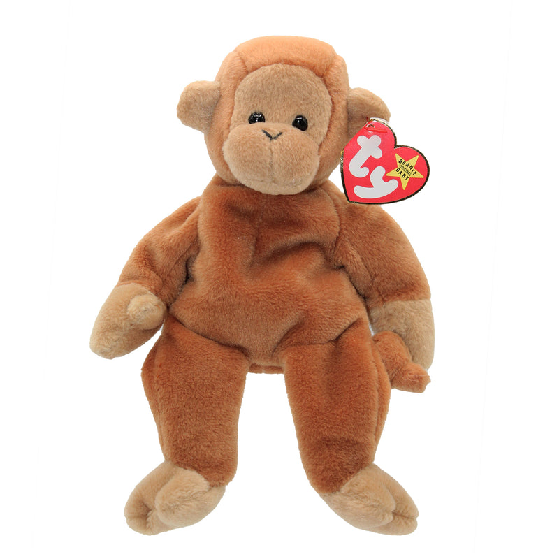 Ty Beanie Baby: Bongo the Monkey - Brown Tail