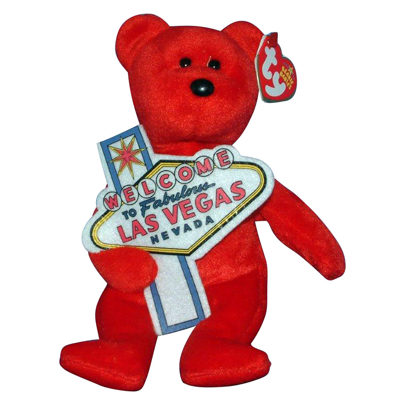 Ty Beanie Baby: Aces the Bear - Las Vegas Exclusive