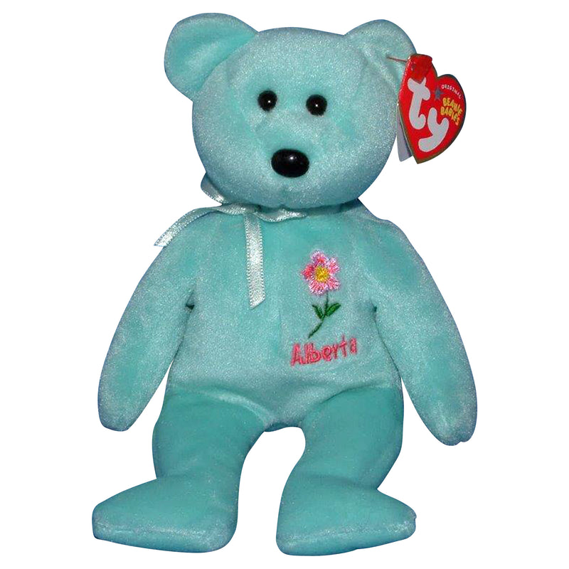 Ty Beanie Baby: Alberta Wild Rose the Bear