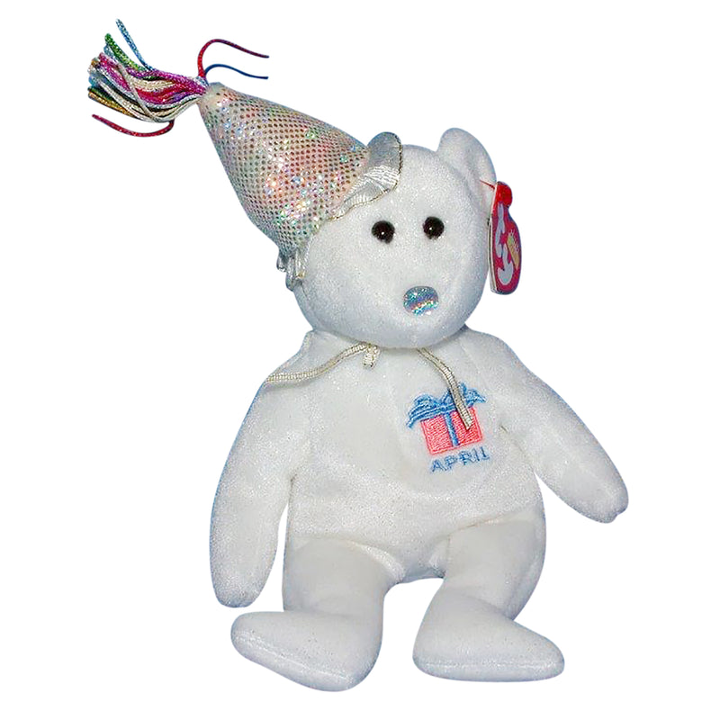 Ty Beanie Baby: April the Bear with Hat
