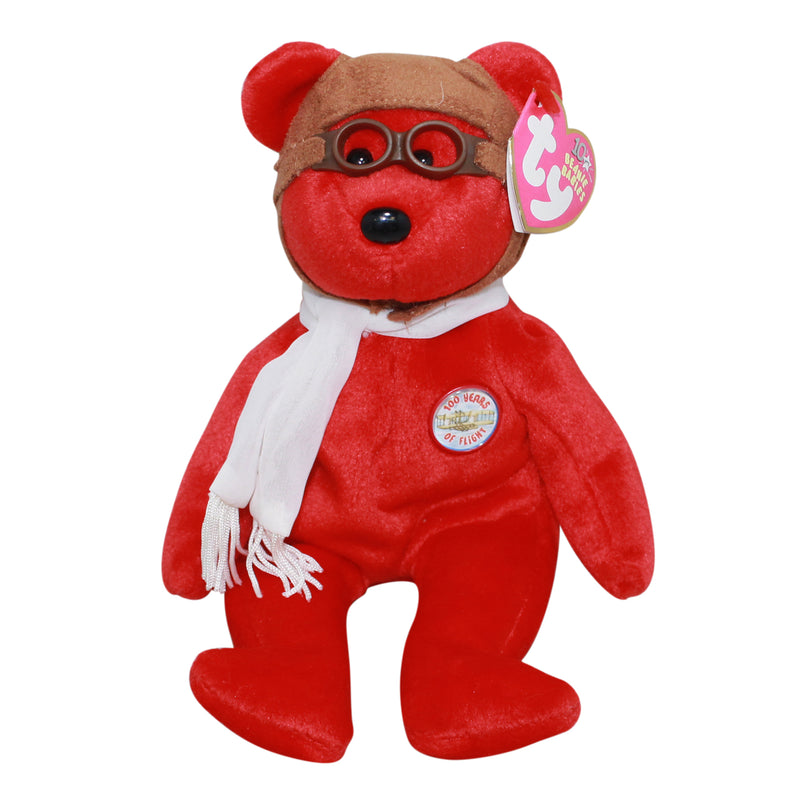 Ty Beanie Baby: Bearon the red Bear