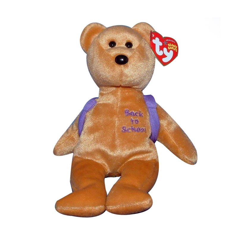 Ty Beanie Baby: Books the Bear - Lilac Backpack
