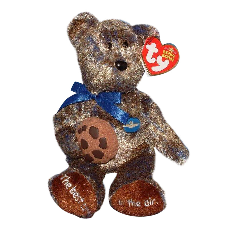Ty Beanie Baby: Chocolate Chip the Bear - Midwest Airlines Exclusive