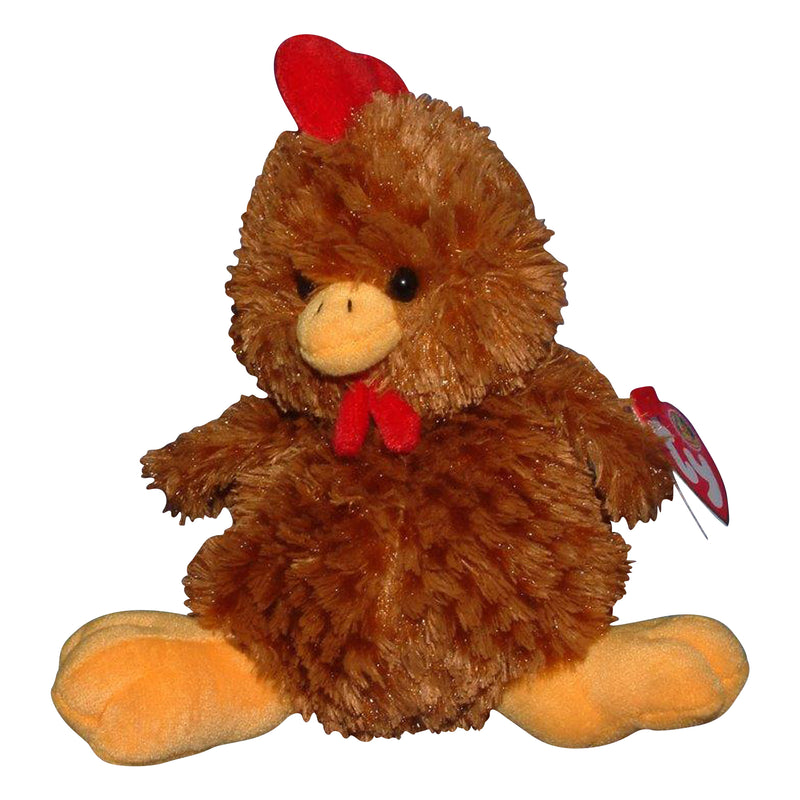 Ty Beanie Baby: Clucky the Chicken BBOM August 2006