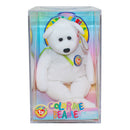 Ty Beanie Baby: Color me Beanie - Birthday Bear Kit - Pink Ribbon
