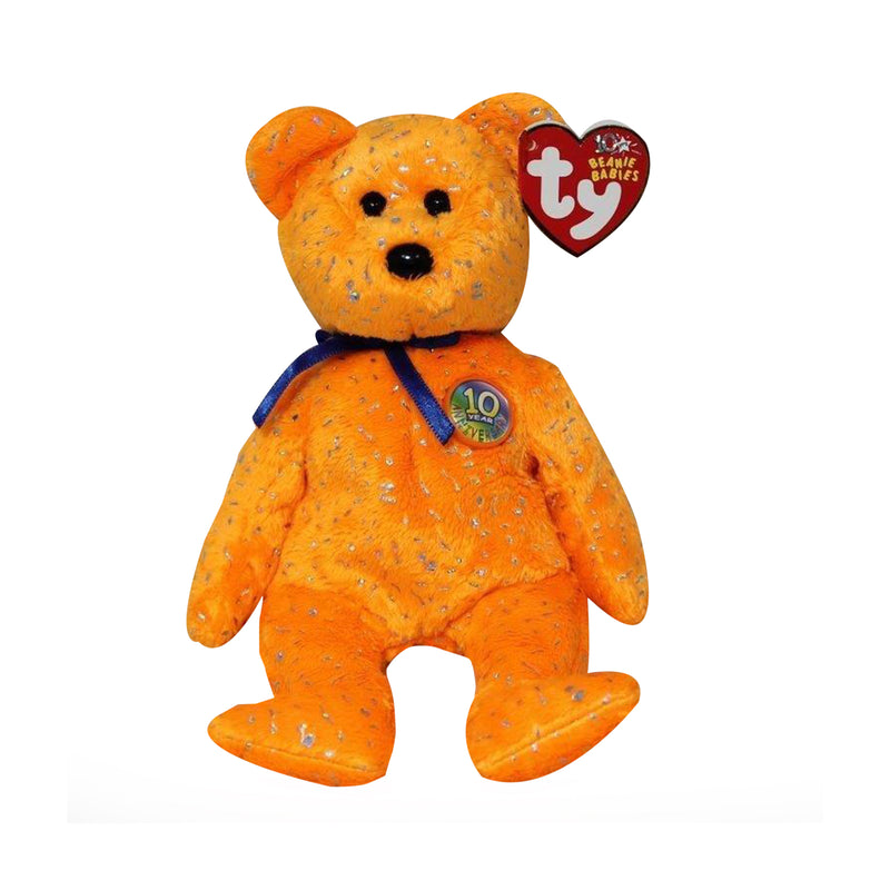 Ty Beanie Baby: Decade the Orange Bear