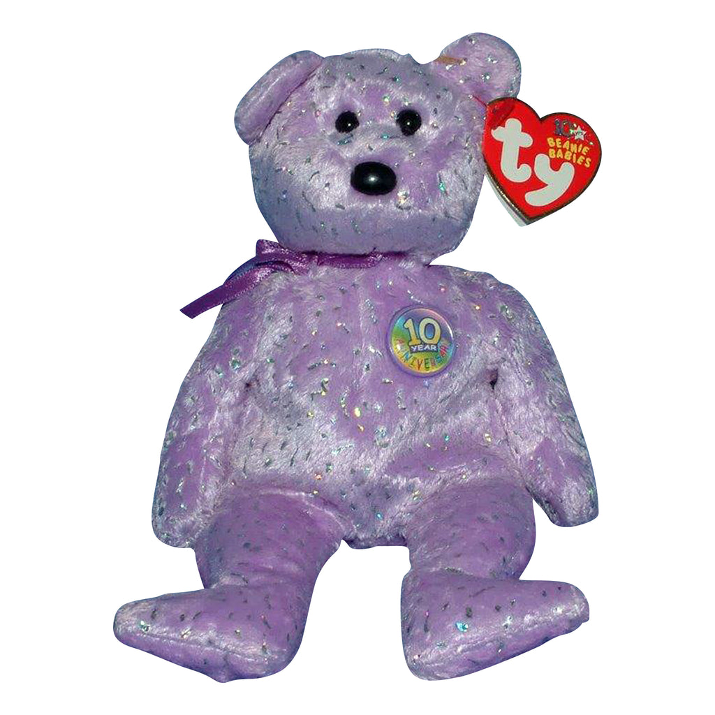 Ty Beanie Baby: Decade the Purple Bear