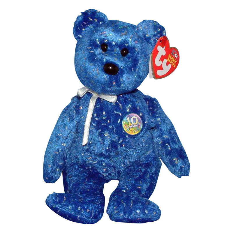 Ty Beanie Baby: Decade the Royal Blue Bear