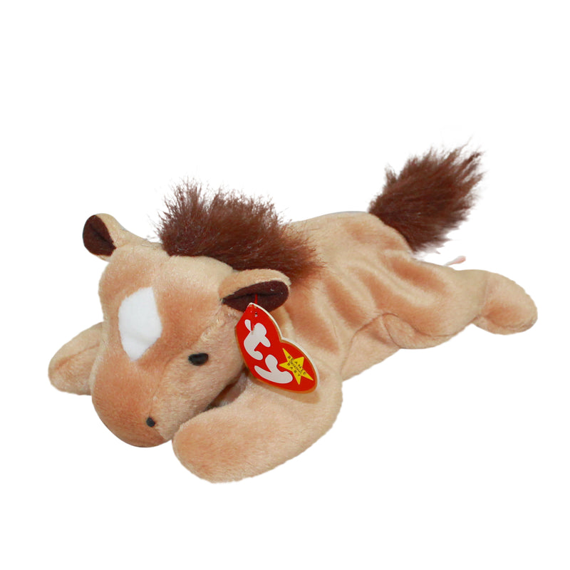 Ty Beanie Baby: Derby the Horse (star, fluffy mane)