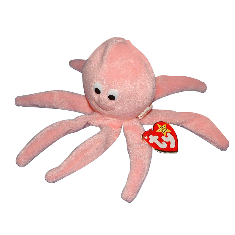 Ty Beanie Baby: Inky the Octopus - Pink