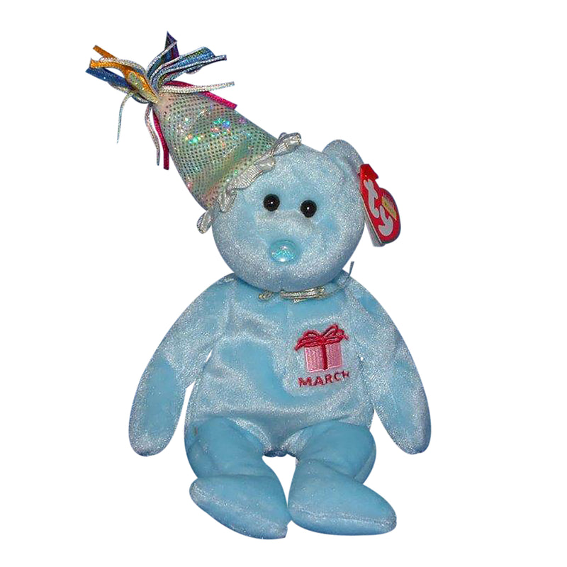 Ty Beanie Baby: March the Bear with Hat