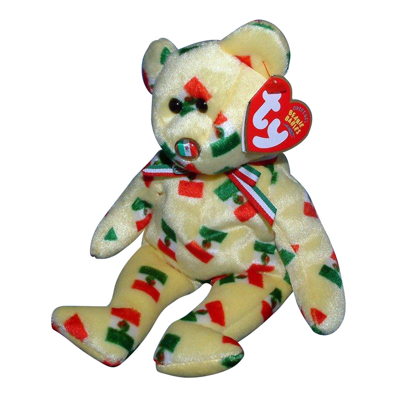 Ty Beanie Baby: Pinata the Bear - Flag Nose