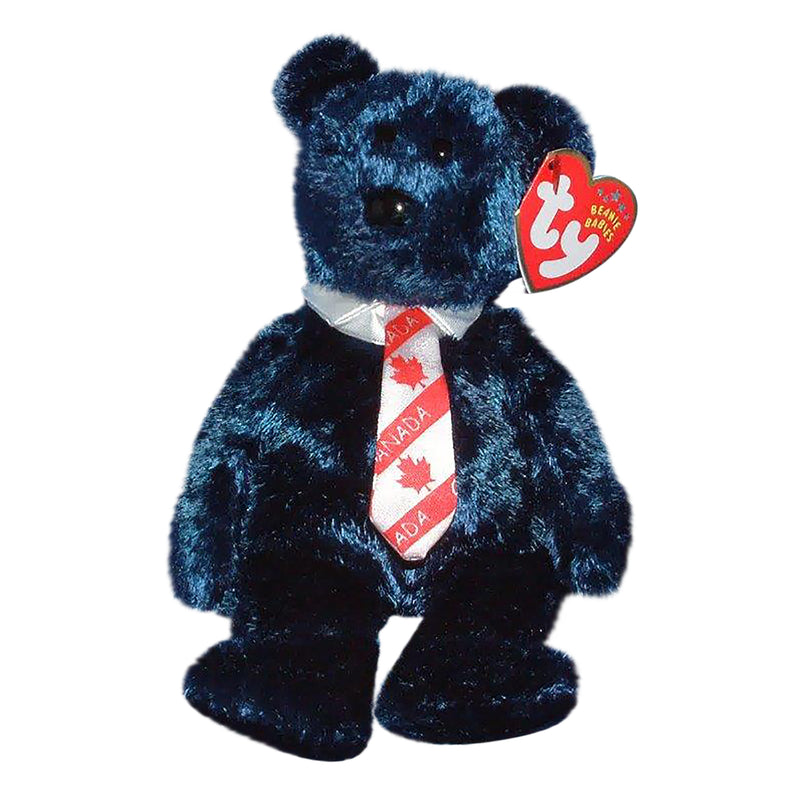 Ty Beanie Baby: Pops the Bear - Canada Necktie