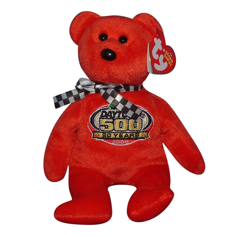 Ty Beanie Baby: Racing Gold the Red Bear