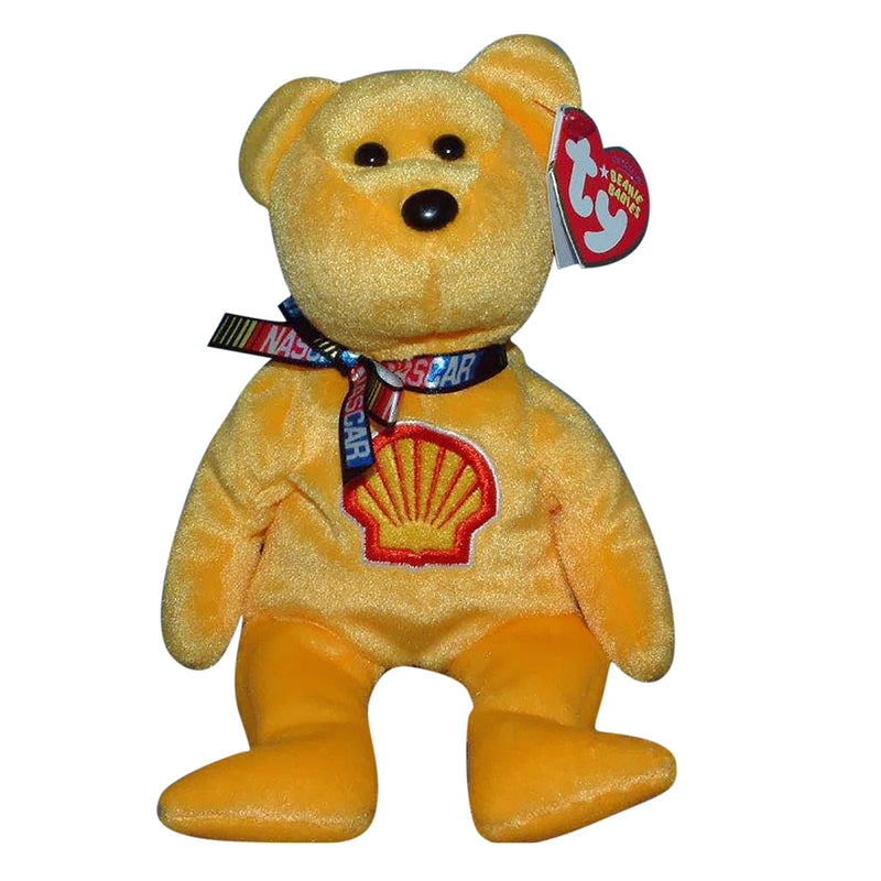 Ty Beanie Baby: Racing Gold the Yellow Bear