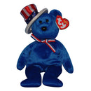 Ty Beanie Baby: Sam the Bear - Blue