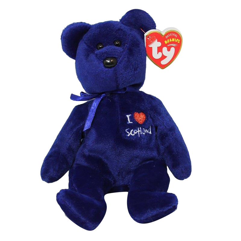 Ty Beanie Baby: I Love Scotland the Bear - UK exclusive