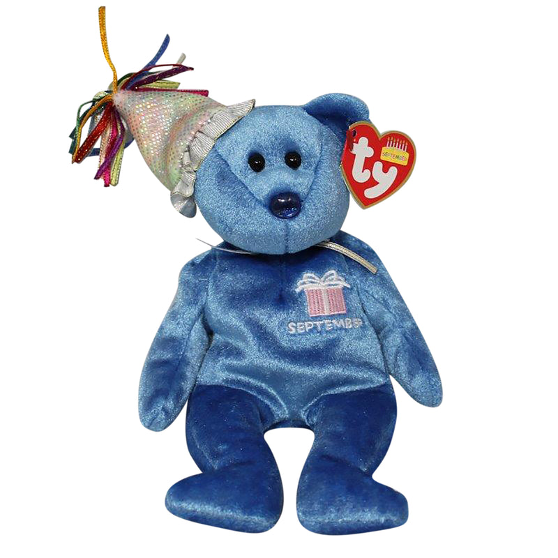 Ty Beanie Baby: September the Bear with Hat