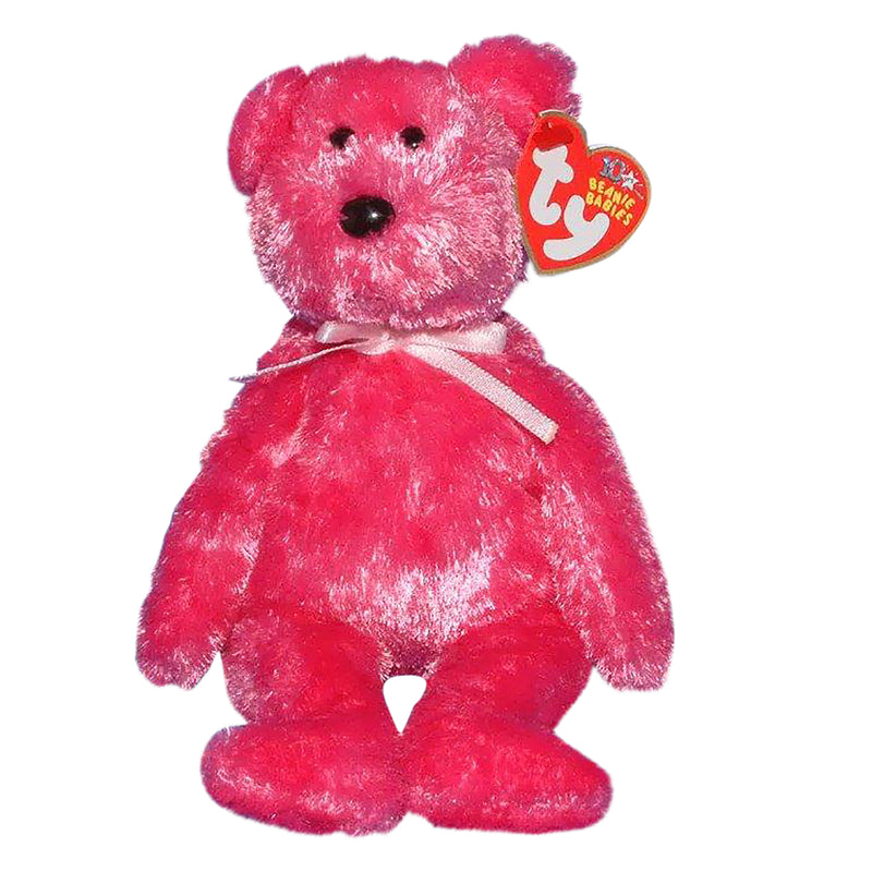 Ty Beanie Baby: Sherbet the Bear - Hot Pink