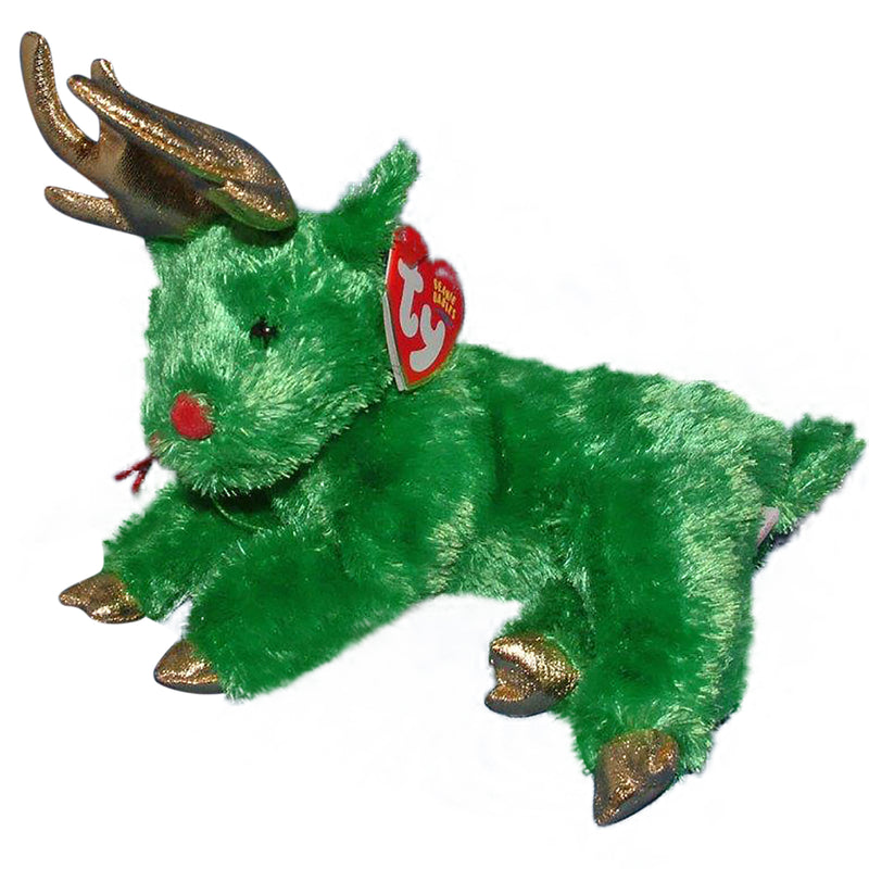 Ty Beanie Baby: Sleighbelle the Reindeer - Green