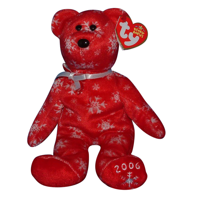 Ty Beanie Baby: Snowbelles the Bear - Red