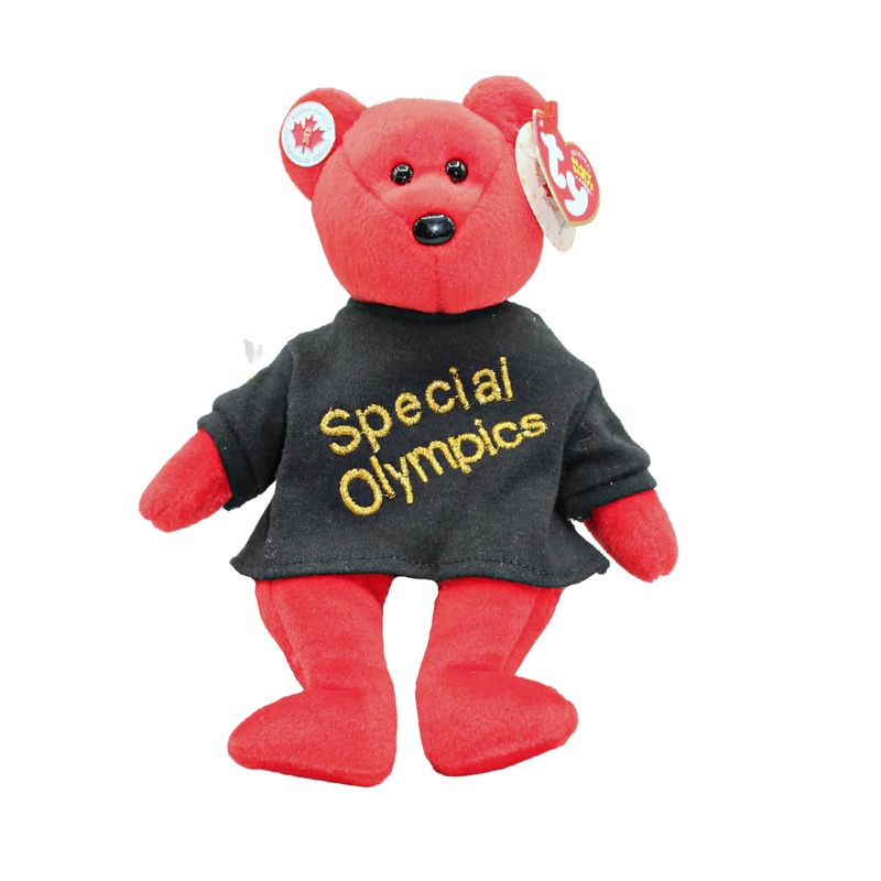 Ty Beanie Baby: Canada the Bear | Special Olympics | Black 