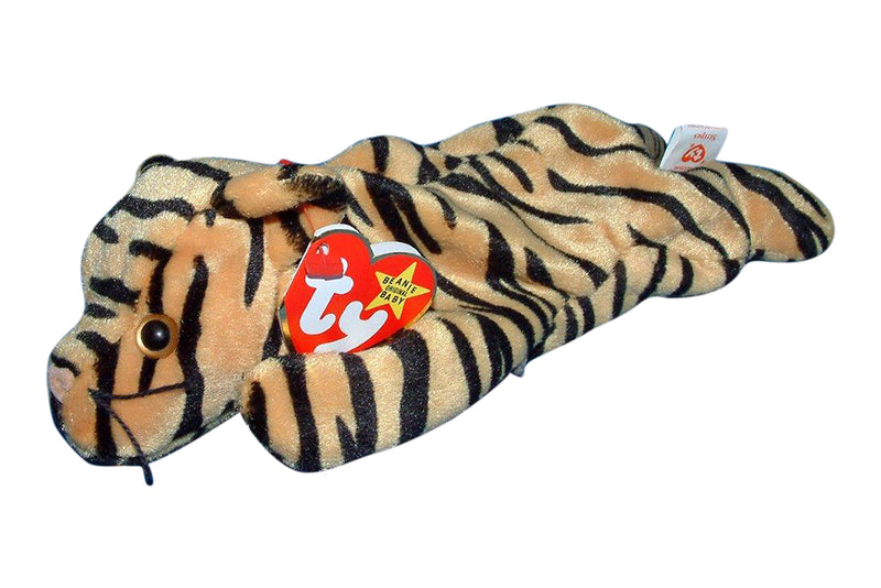 Ty Beanie Baby: Stripes the Tiger - Orange & Black