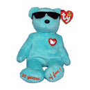 Ty Beanie Baby: Summertime Fun the Bear - New York - Aqua