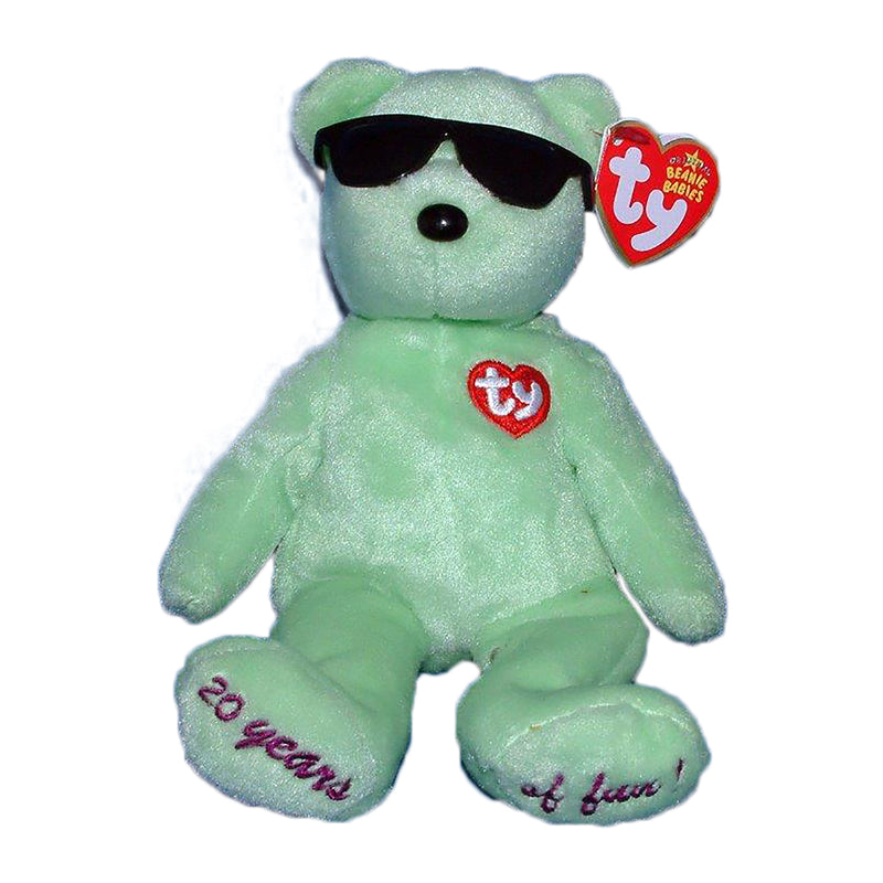 Ty Beanie Baby: Summertime Fun the Bear - Atlanta - Green