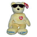 Ty Beanie Baby: Summertime Fun the Bear - Los Angeles - Yellow