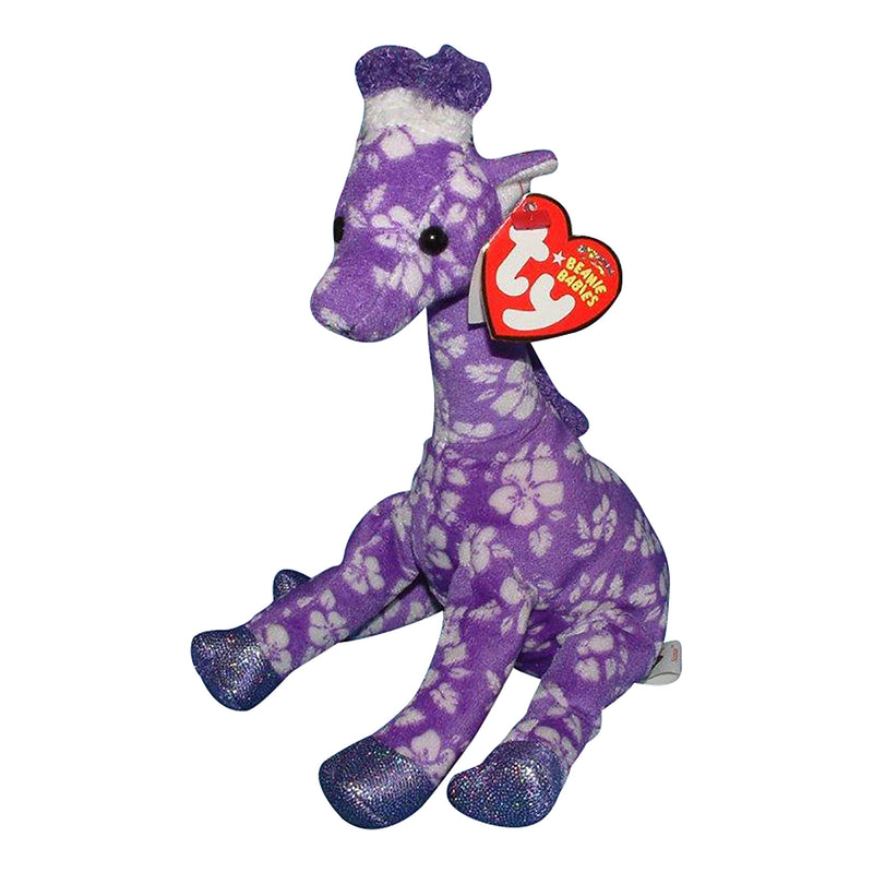 Ty Beanie Baby: Sunnie the Giraffe - Purple