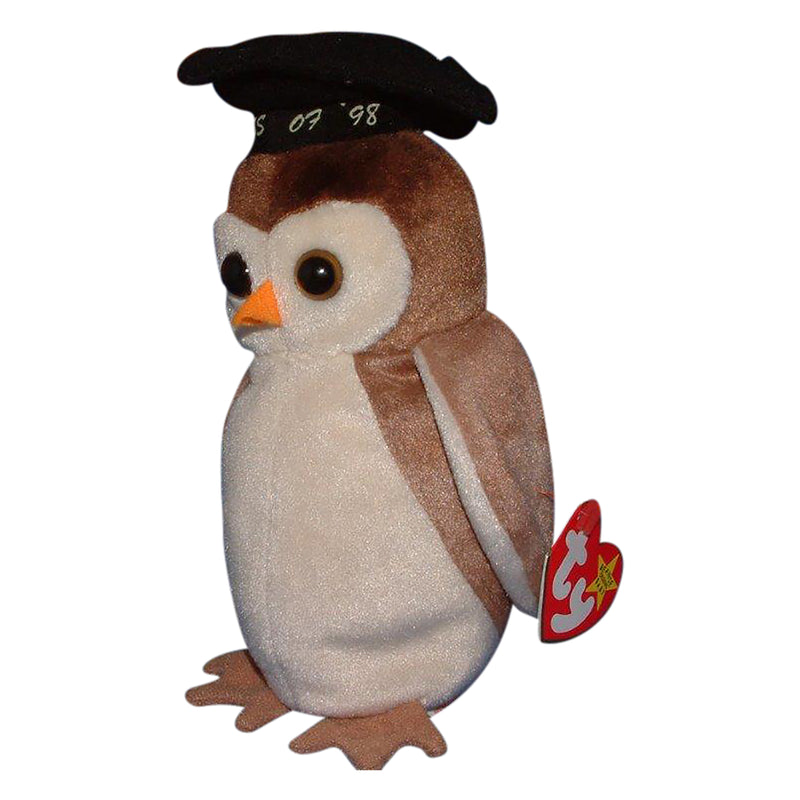 Ty Beanie Baby: Wise the Owl - Graduation 1998
