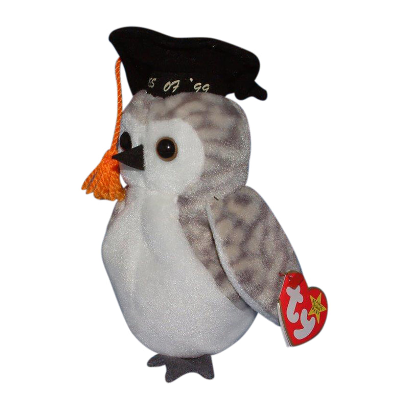 Ty Beanie Baby: Wiser the Owl - Graduation 1999