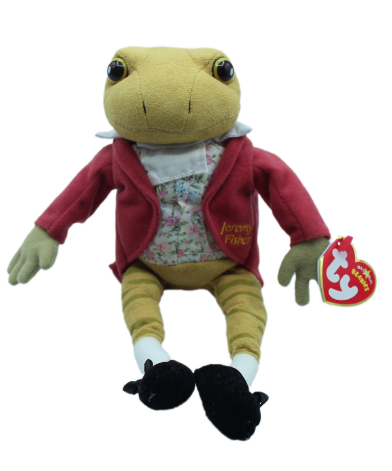 Ty Beanie Baby: The Tale of Mr. Jeremy Fisher the Frog - Gold Letters
