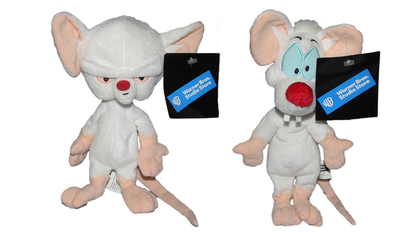 Warner Bros. Plush: Animaniacs' Brain and Pinky - Set of Two