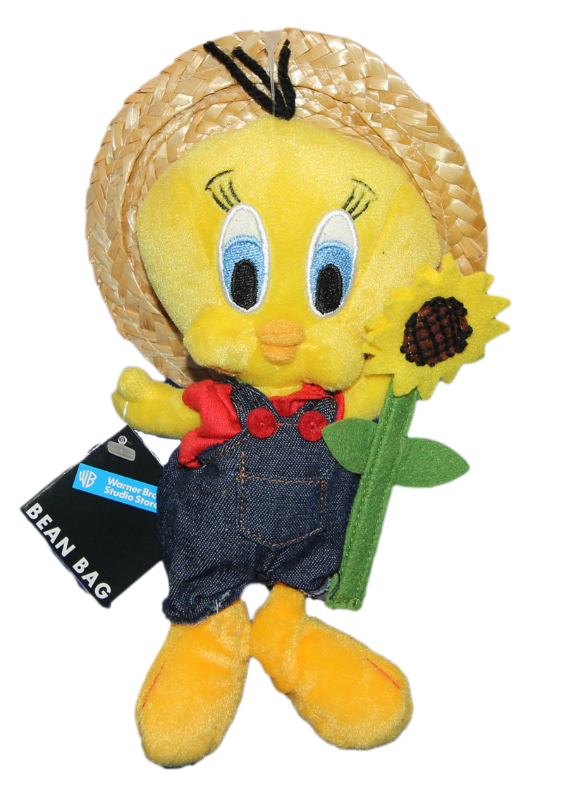 Warner Bros. Plush: Farmer Tweety Bird with a Sunflower