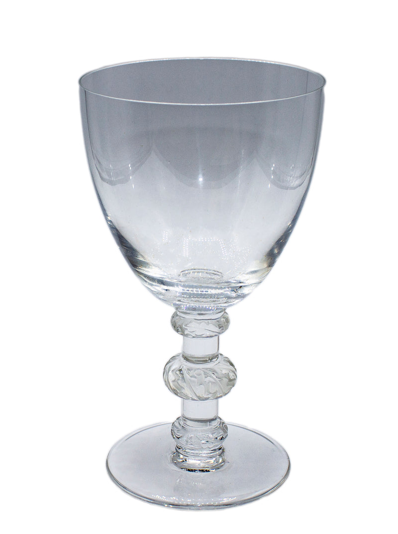 Lalique Stemware: Saint Hubert Water Goblet 6.1"